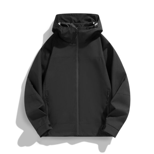 Qian Tiann Outdoor Jacket, Windbreaker, Stylish, Windproof, Lightweight, Water Repellent Fabric, Mountain Climbing Jacket, Blouson, Large Size, Men's,  Mountain Parka - Image 2