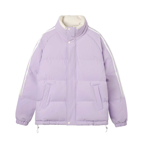 Men's Full Zipper Stand-up Collar Thickened Casual Winter Insulation Waterproof Warm Cotton Coat Jacket - Image 3